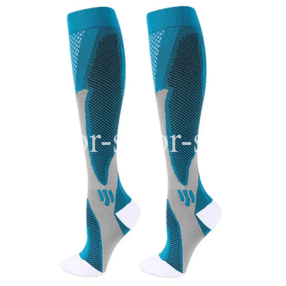 1 Pair Compression Socks - Medical, Nursing, Athletic, Pregnancy, Varicose Veins Support