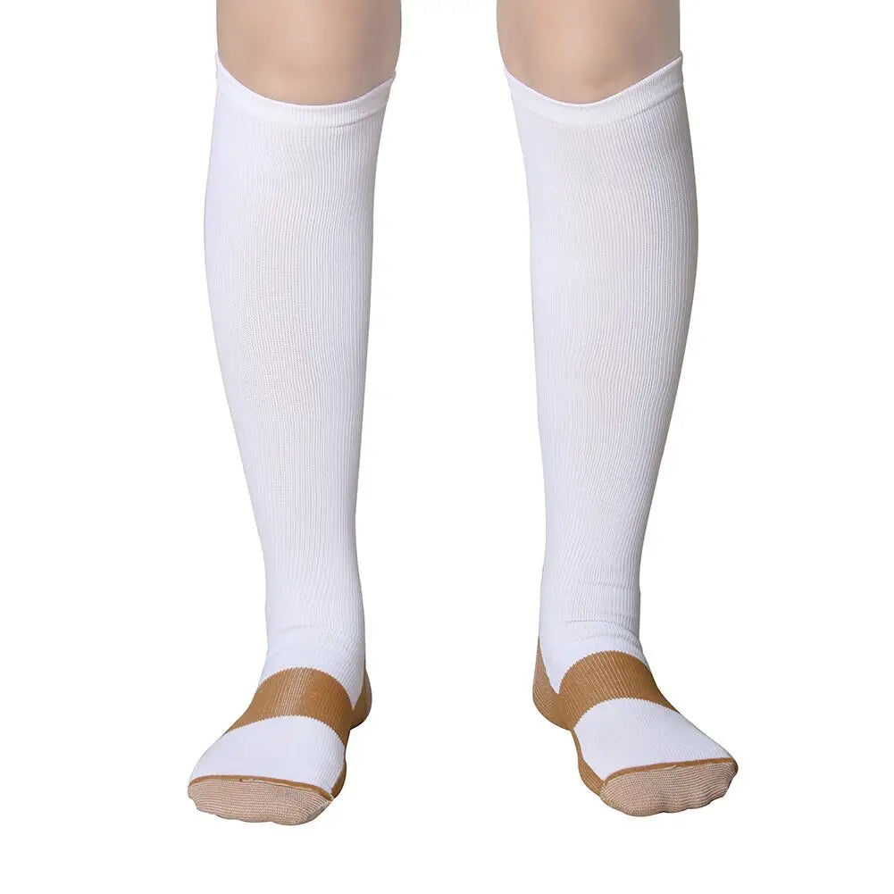 1 Pair Compression Socks - Medical, Nursing, Athletic, Pregnancy, Varicose Veins Support