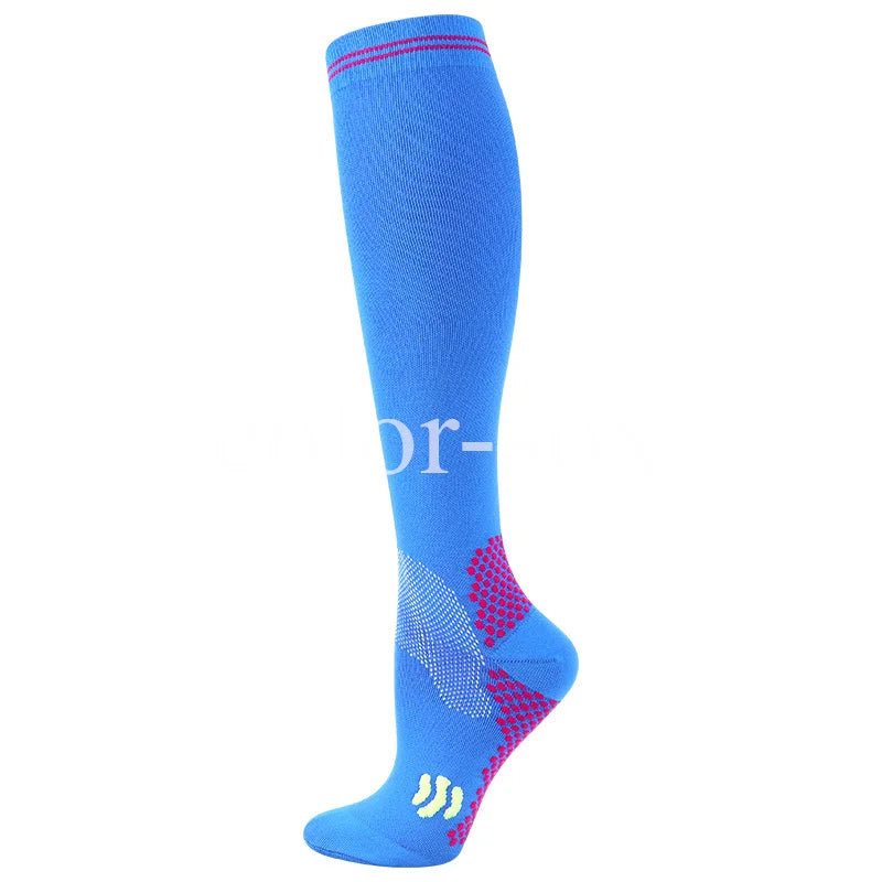 1 Pair Compression Socks - Medical, Nursing, Athletic, Pregnancy, Varicose Veins Support