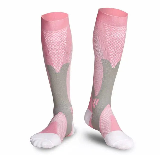 1 Pair Compression Socks - Medical, Nursing, Athletic, Pregnancy, Varicose Veins Support