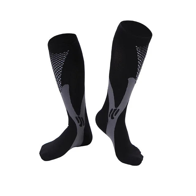 1 Pair Compression Socks - Medical, Nursing, Athletic, Pregnancy, Varicose Veins Support