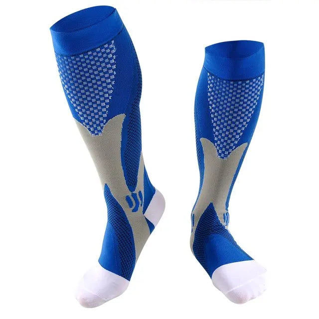 1 Pair Compression Socks - Medical, Nursing, Athletic, Pregnancy, Varicose Veins Support