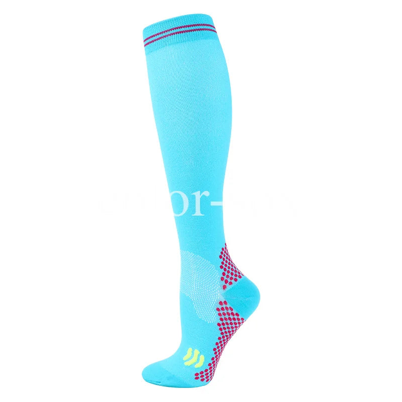 1 Pair Compression Socks - Medical, Nursing, Athletic, Pregnancy, Varicose Veins Support